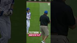 Young shortstop showing everyone how it's done 🔥