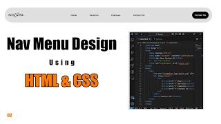 How to create Simple Nav Menu using HTML & CSS - @CodeGeniusHub-07