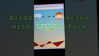 🌄 Mesmerizing Flock of Birds Animation with Nature | Scenic Background in Pure CSS!"🐦✨