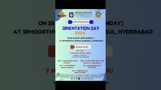 ORIENTATION DAY || SPHOORTHY ENGINEERING COLLEGE NADERGUL || @sphoorthyengineeringcollege2067