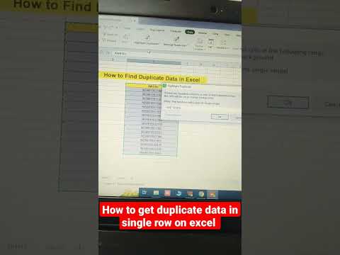 how to find duplicate data in Excel shortcut #excel #shorts #short