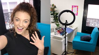 CND Shellac Manicure Application In The Beauty Salon