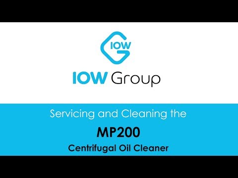 IOW MP200 Centrifuge Filter - Service and Cleaning Training Video