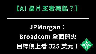 【AI 晶片王者再起？】JPMorgan：Broadcom 全面開火，目標價上看 325 美元！
