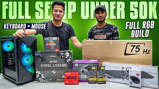 50000 Rupees Gaming PC Build with 24 inch Monitor & Peripherals 😍