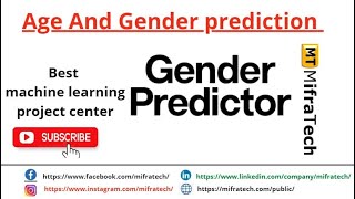 Age And Gender Prediction - Mifratech#iotprojects#bestelprojects#recentMLprojects#latestAIprojects