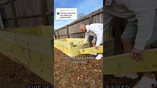 DIY Raised Garden Bed Build #diy #garden #plants