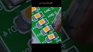 high quality smd led soldering 💡#jlcpcb