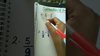 #Subtraction of fractions#mathsmagic#shortsvideo#shortsfeed#shorts