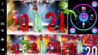 happy new year special video editing/happy new year status video kaise banaen/kinemaster video edit