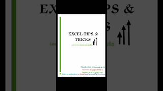 Excel Tips & Tricks | MS Excel easy to learn #viral #excel