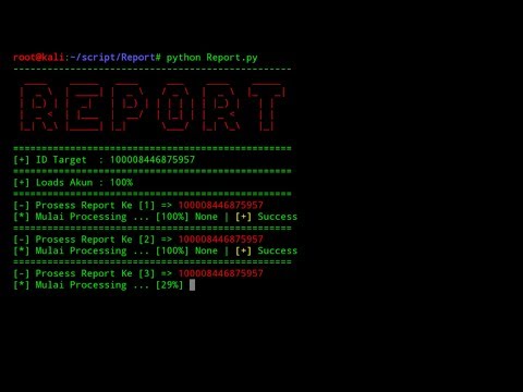 Auto Report Facebook tool | Termux | Nethunter android 2019