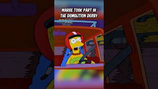 Marge took part in the demolition derby