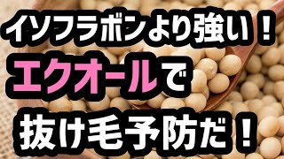【大豆イソフラボンより強い！】エクオールで抜け毛予防だ！20210902