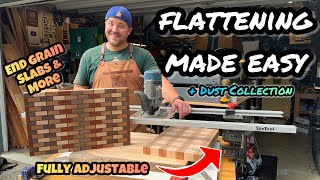 SpeTool Machinist Grade Router Sled & Dust Collection: Wood Flattening Made Easy