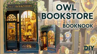 Owl Bookstore DIY Book Nook Kit #miniature #diy #satisfying #craft #relaxing #booknook