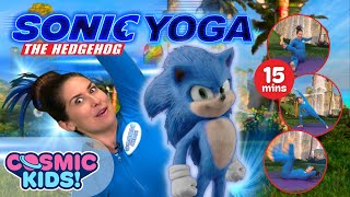 Sonic The Hedgehog | A Cosmic Kids Yoga Adventure! 🔵 💨 Sonic Videos for Kids