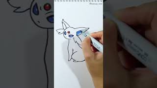Pokémon Espeon drawing #shorts