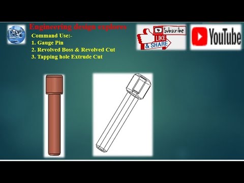 Revolved Boss/Base | Revolved Cut | Industry level design | solidworks mechanical design