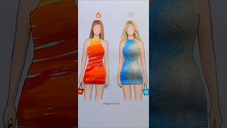 🔥or ❄️?! Which would you wear #art #artwork #artist #fashion #style #design #painting #satisfying