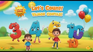 Vamos Contar! / Let's Count! – Música Infantil para Aprender Inglês com Diversão!