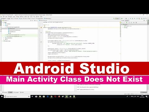 How to Solve Android Studio Error Main Activity Class Does Not Exist Error Type 3