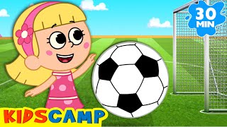 Soccer Song ⚽ (Football Song) + More Nursery Rhymes & Kids Songs | KidsCamp