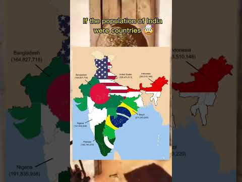 If the population of India were countries🤯 #shorts