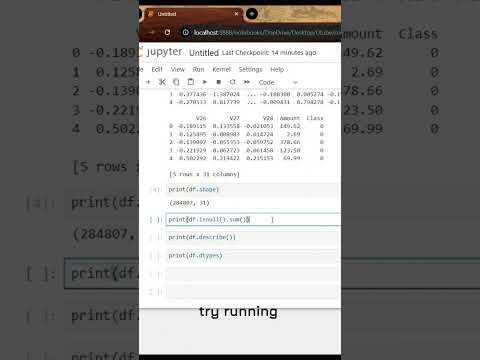 Level1 of EDA with the data! #shorts #coding #programming #pythondatascience