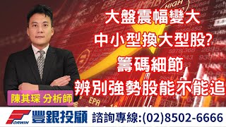20240709陳奇琛分析師｜大盤震幅變大，中小型換大型股? 籌碼細節辨別強勢股能不能追