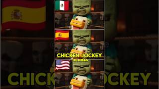 🗿Así Se Escucha El Chicken Jockey En 3 Idiomas #minecraft #minecraftmovie #jackblack