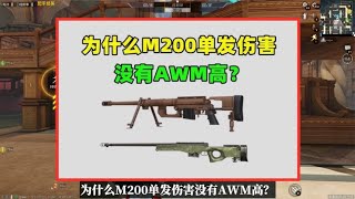 现实中M200比AWM威力大得多，为什么游戏里没有AWM伤害高？