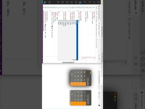 Apple MAC Calculator in HTML & CSS #shorts #coding #programming #html #css