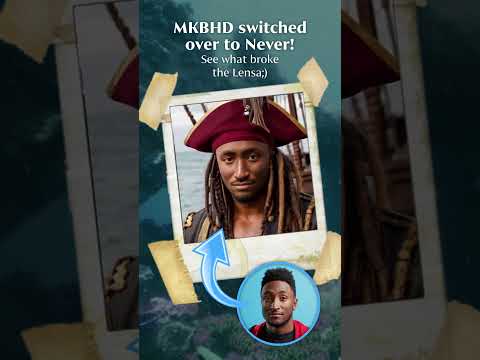 MKBHD switched over to Never! See what broke the Lensa;) #mkbhdshorts