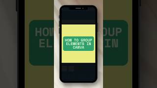 Amazing Canva Feature: Group Elements in Canva #canvahack #canvatricks #canvatutorial #canva