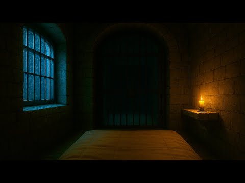 Sleep in old Dungeon Cell | 3h Rain | Full HD