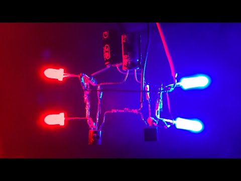 Flip Flop LED Flasher Circuit using bc547 | Police Light Circuit