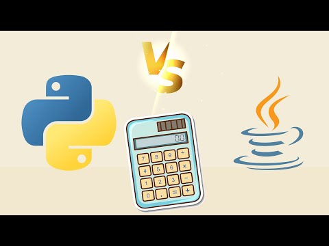 Python VS Java | make calculator with Python and Java