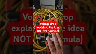 Voltage drop explained #electrican #elctrician #diy
