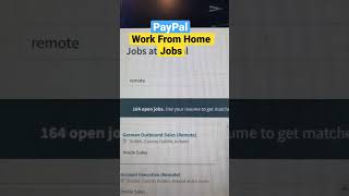 PayPal Work From Home Jobs #shorts #workathome #workfromhome #onlinejobs #remotejobs