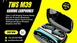 TWS M39 Gaming Earbuds
