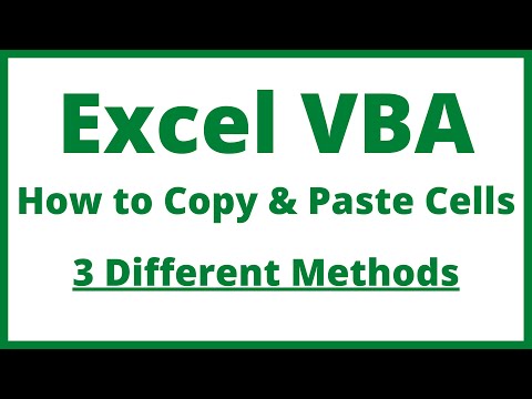 Excel VBA - How To Copy & Paste Cells (3 Different Methods)