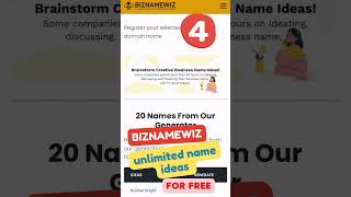 5 Name Generators for your Startup 👇 #ai #shorts #techbro