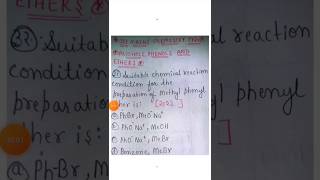 ALCOHOLS MAINS PYQs-32#chemistry #chemistryshorts #jeechemistry #jee #jeemains #jeemain #jeepyq