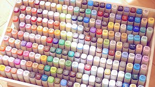 [background music] Clean all Copic colors! [Art materials]
