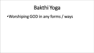 Bakthi yoga