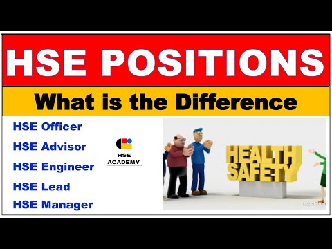 Difference Between HSE Officer/Advisor/Engineer/Lead or Manager, Difference  between HSE position.