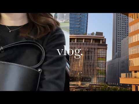 【vlog】大阪で働く20代社会人OLの平日4日間👩🏻‍💼 | CITY BAKERY 🧺🥖 | 出社ルーティン | オフィスコーデ