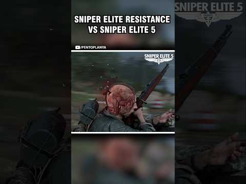 Sniper Elite Resistance vs Sniper Elite 5 | Kill Cam - Headshot Comparison