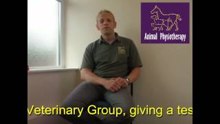 Animal Physiotherapy testimonial, Ben Trimmer MRCVS, Vet